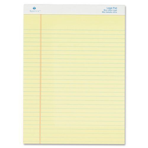 Sparco legal ruled pad - 50 sheet - 16 lb - legal/wide ruled - 8.50&#034; x (spr2011) for sale