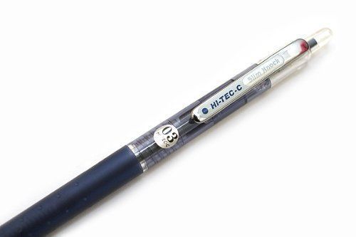 Pilot Hi-Tec-C Slim Knock Gel Ink Pen - 0.3 mm - Blue Black