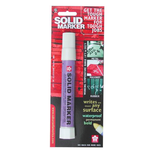 Sakura solid paint marker 13mm wide mark white 1ea, use on glass/wood/metal for sale