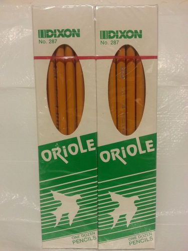 72 Vintage Dixon Oriole 287, USA Made, No. 3 Pencils