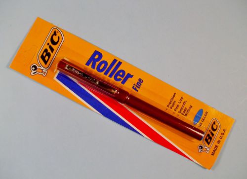 (12) BIC Roller Pens BLUE Ink Fine Point, New in Package Old Stock