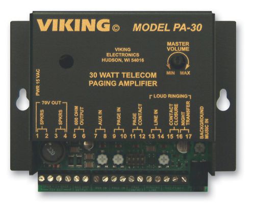 New viking viki-vkpa30 viking 30 watt telecom pagin amp for sale