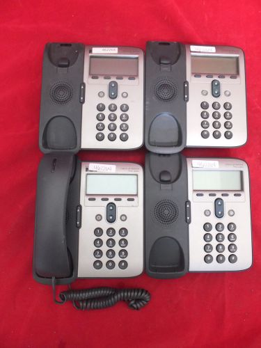 LOT OF 4 USED CISCO SYSTEMS IP PHONE 7912 SERIES CP-7912 W/ WARRANTY