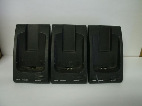 LOT (3) Lucent Avaya Transtalk 9030 &amp; 9031 107733099 40A Dual Charger FOR PARTS