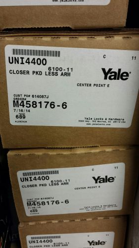 NEW YALE UNI-4400 CLOSER WITH 6100-11 UNITROL PARALLEL ARM  ALUMINUM