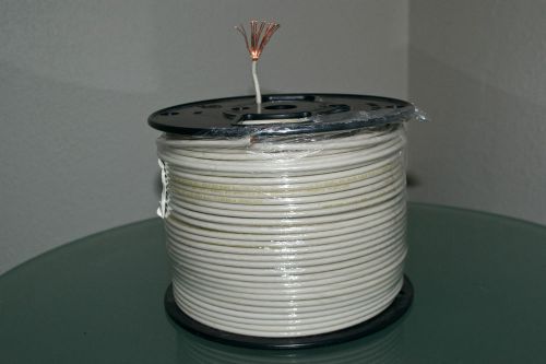 WHITE WIRE THHN STRANDED #12 500&#039; ROLL