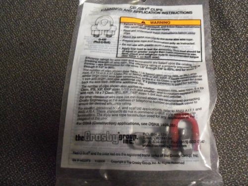 Crosby® Wire Rope Clips G-450 1/4&#034; 1010051  -  LOT OF 10