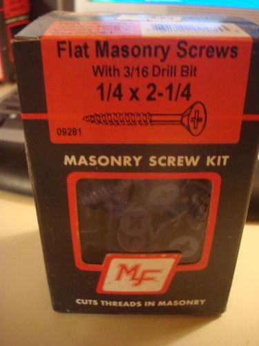 Midwest fastener corp.--tapcon masonry hex head, 1/4x2-1/4&#034; pk100 w/drill bit for sale