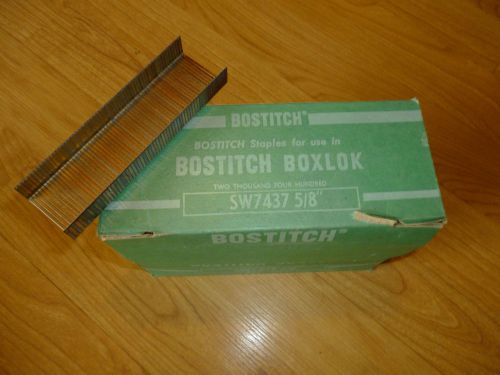 NOS Bostitch BoxLok Staples SW7437 5/8&#034; Box of 2400