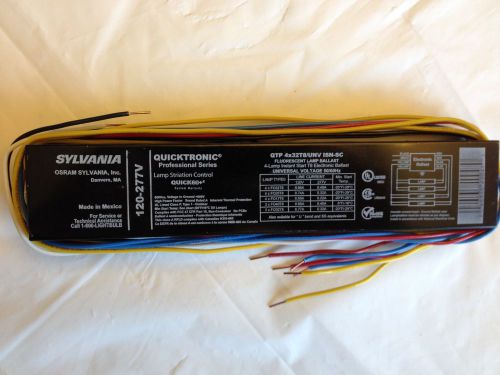 New sylvania qtp 4x32t8/unv isn-sc(4) lamp t8 quicktronic electronic ballasts for sale