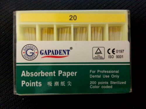 800pcs/4boxs Root canal Absorbent Paper Points for professional dental 20# great
