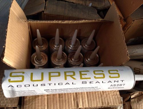 Case (12 tubes) Suppress Acoustical Sealant NEW IN BOX Suppress Ships FREE!