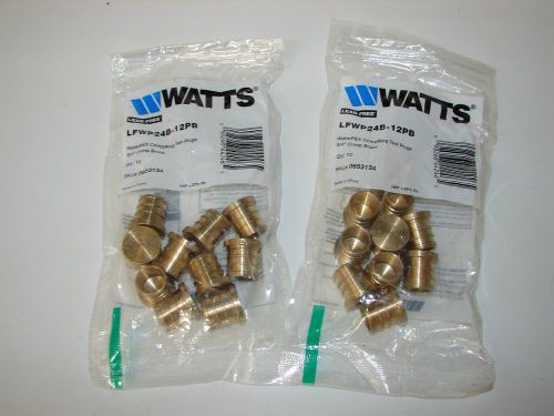 Watts Brass Pex 1/2&#034; Crimp x 1/2&#034; Female Sweat Adapter, LEAD FREE, (Qty - 20)