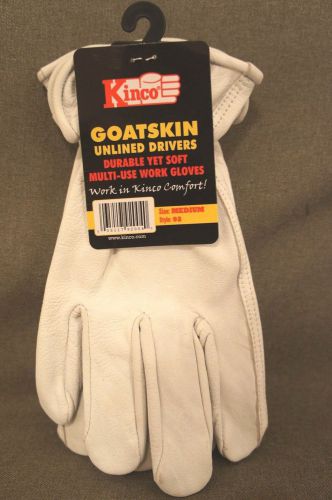 Kinco Goatskin unlined drivers glove. Style 92 medium. New with tags.