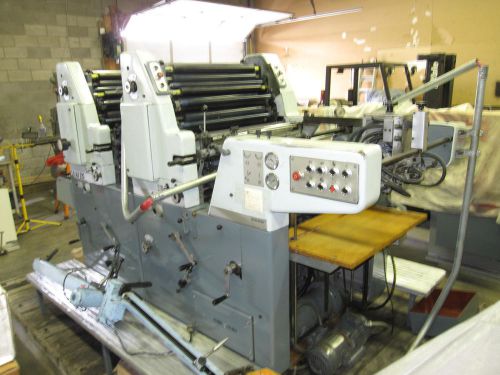 Solna 225 two color sheet feed offset press 17&#034; x 25&#034; for sale
