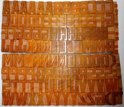 119 piece unique vintage letterpress wood wooden type printing block unused m764 for sale
