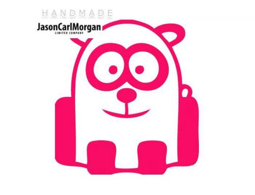 JCM® Iron On Applique Decal, Panda Neon Pink