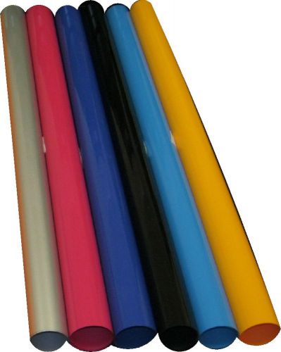 SUPER QUALITY PU Heat press vinyl cutter material kit of 6 colors 20&#034;x12&#034; each
