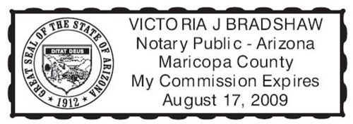 For arizona new pre-inked official notary seal rubber stamp office use for sale
