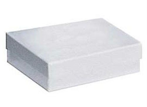 White Cotton Filled Jewelry Boxes Packing Large Jewelry - 3 1/2 ” x 3 1/2 ” x 1&#034;