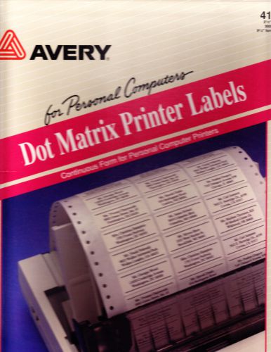 Avery Dot Matrix Printer Address Labels - AVERY 4144