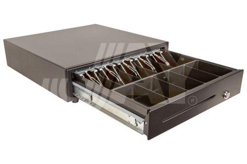 Cash drawer works w/ micros terminal w/ 4pindin(f) i/o 5b5c 16 1/4 ”x16 1/2 ” 12v-j1407 for sale