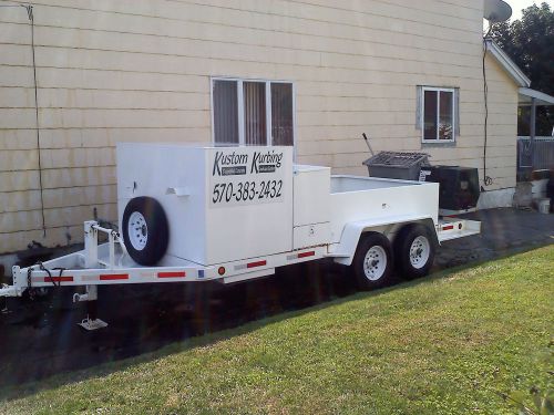 2007 tygar sdm23 concrete curbing trailer with stamps for sale
