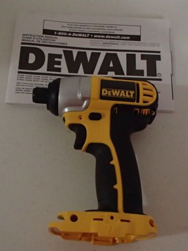 Brand new dewalt 18v 1/4 inch cordless impact driver model dc825 bare tool for sale