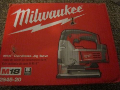 Milwaukee M18 18-Volt Lithium-Ion Cordless Jig Saw (Tool Only) 2645-20