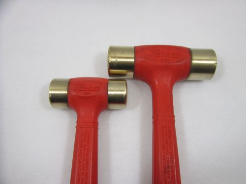 (2)  32oz + 16oz snap on bronze hammers for sale