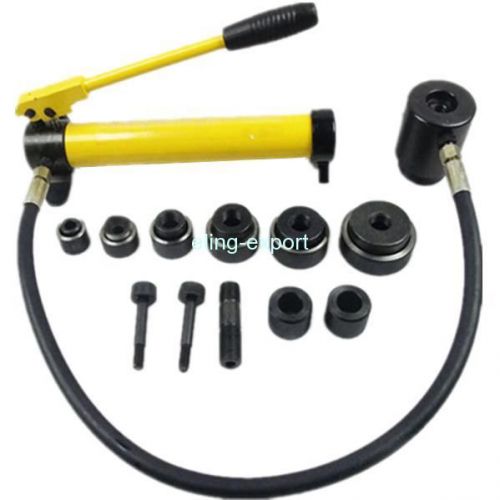 New 10 ton hydraulic metal hole punch kit w/dies (22-60.5mm) for sale