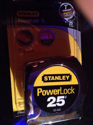 2. 25&#039; Stanley Power Lock Tap Measure.