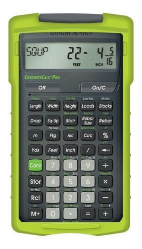 Calculated Industries ConcreteCalc Pro 4225 Advanced Yard, Feet, Inch, and