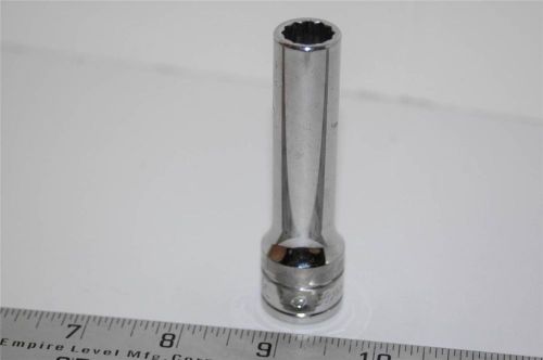 Snap On 7/16&#039;&#039; 12 Point Deep Socket 1/2&#039;&#039; Drive S141A Aviation Tool Exc Cond