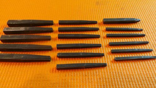 PROTO SCREW EXTRACTOR LOT 17-PIECES 3/8&#034;, 5/16&#034;, 15/64&#034;, 3/16&#034; MADE IN USA