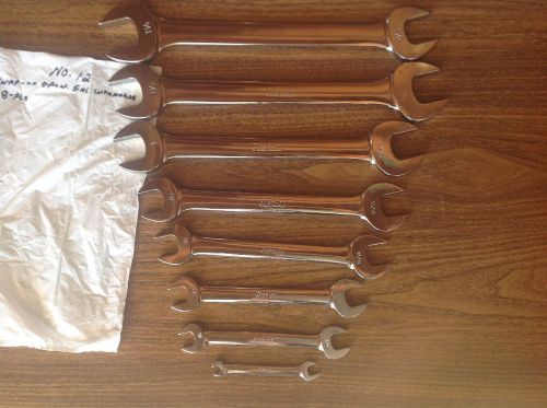 8pcs Snap-On Open End Wrenches (#12)