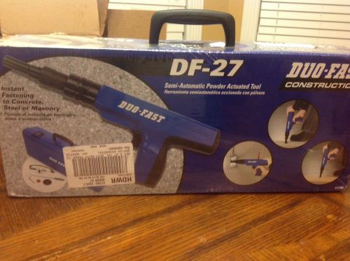 DUO-FAST DF-27 Semi Automatic Powder Actuated Tool with Case and Bonus Accys NIB