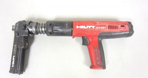 HILTI DX 351 POWDER ACTUATED TOOL WITH X-MX32 NAIL MAGAZINE - NO RESERVE