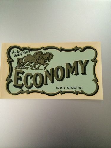 ECONOMY  Decal for Antique gas engine