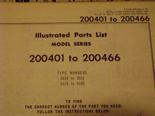 briggs and stratton parts list model series 200401 to 200466