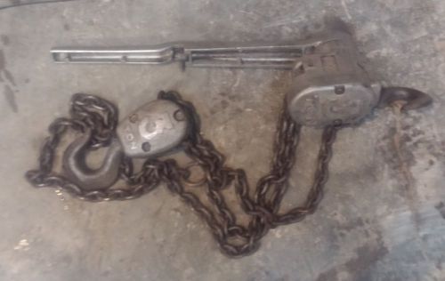 3 ton c m model b come-a- long hoist puller 10 feet of chain for sale