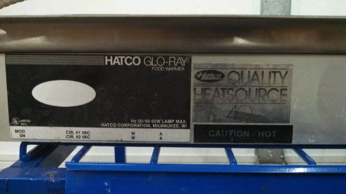 HATCO GRAH-36-208 36&#034; STRIP TYPE HEAT LAMP 208V