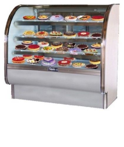 BRAND NEW! LEADER CVK48 - 48&#034; CURVED GLASS REFRIGERATED BAKERY/DELI DISPLAY CASE