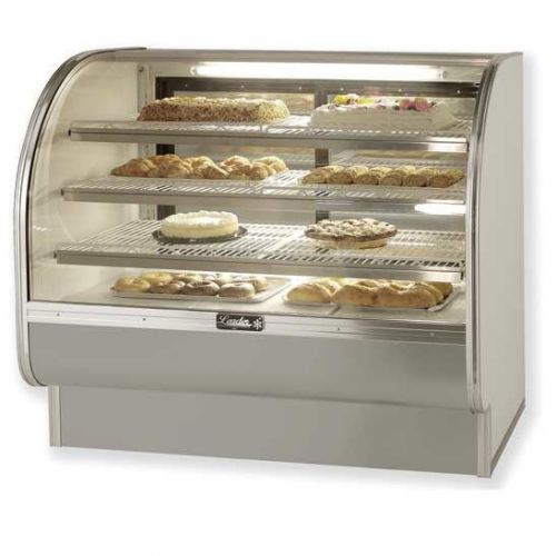 Leasder CVK57- 57&#034; Refrigerated Curved Glass Bakery Display Case