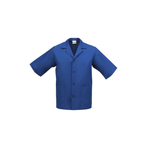 Unisex smocks, 2xl, royal blue, 2 pockets, 4 matching buttons, poly-cotton, k71 for sale