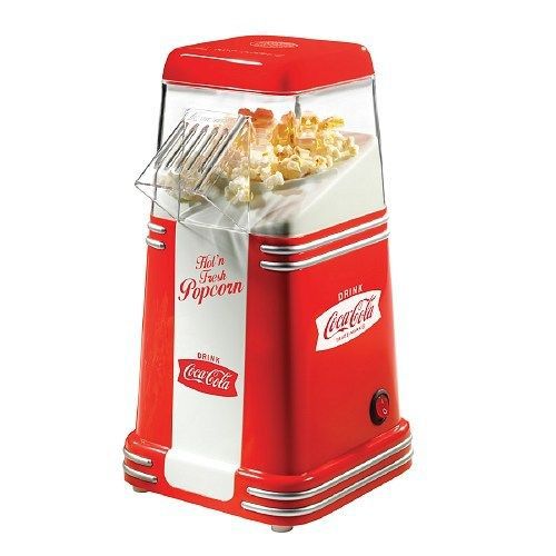 Nostalgia Electrics Coca Cola Series RHP310COKE Mini Hot Air Popcorn Popper NEW