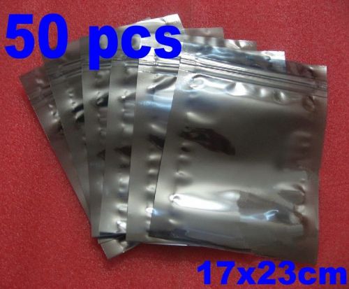 50 pcs ESD Anti-Static Shielding Bags 17x23cm Zip-top (6.7x9&#034;) Anti Static