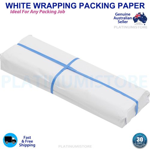 5kg Packaging Paper 760mm x 510mm White Wrapping Filler for Packing 250 Sheets