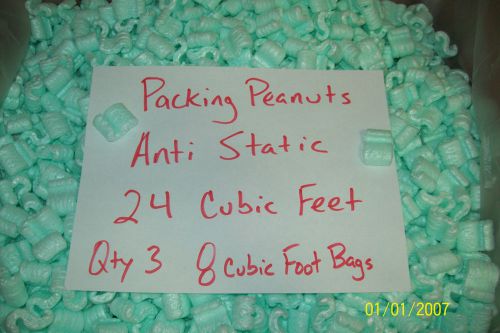 24 cubic feet packing peanuts 180 gallons anti static free shipping new for sale