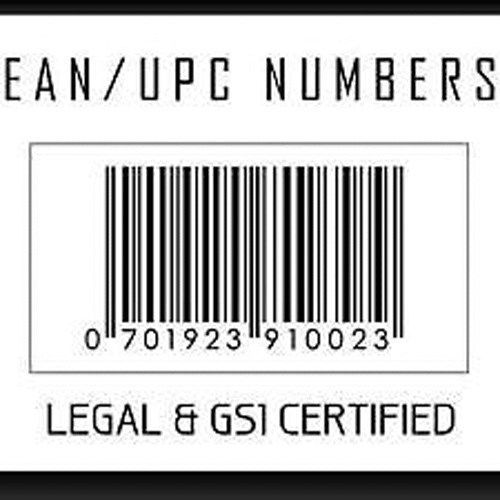 100.000 Pcs Certified UPC Numbers Barcodes Bar Code Number EAN for Amazon